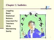 Chapter 2. Sadistics