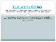 Test Series for IAS PowerPoint PPT Presentation