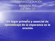 Esperanza y oraci