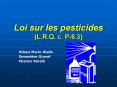 Loi sur les pesticides (L.R.Q. c. P-9.3) PowerPoint PPT Presentation