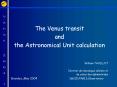 The Venus transit PowerPoint PPT Presentation