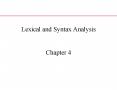 Lexical and Syntax Analysis  Chapter 4 PowerPoint PPT Presentation