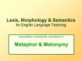 Lexis, Morphology PowerPoint PPT Presentation