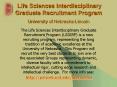 Life Sciences Interdisciplinary Graduate Recruitment Program University of Nebraska-Lincoln PowerPoint PPT Presentation