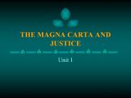 THE MAGNA CARTA AND JUSTICE