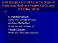 Lead Isotope Constraints on the Origin of Proterozoic Sediment-Hosted Co-Cu ores of Central Idaho PowerPoint PPT Presentation