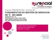 Curso PRESENCIAL. 24 horas FUNDAMENTOS EN GESTI