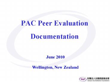 PAC Peer Evaluation Documentation
