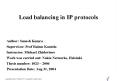 Load balancing in IP protocols PowerPoint PPT Presentation