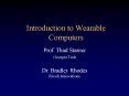 Introduction to Wearable Computers PowerPoint PPT Presentation