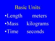 Basic Units