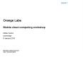 Orange Labs Mobile cloud computing workshop PowerPoint PPT Presentation
