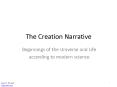 The Creation Narrative PowerPoint PPT Presentation