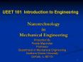 Nanotechnology in Mechanical Engineering PowerPoint PPT Presentation