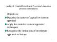 Lecture 2- Capital Investment Appraisal: Appraisal process and methods PowerPoint PPT Presentation