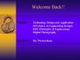 Welcome Back!! PowerPoint PPT Presentation