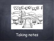 Taking notes