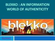 Blekko : An Information World Of Authenticity