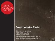 Sydney Interactive Theatre - The Productions