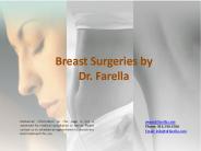 Breast Surgeries by  Dr. Farella