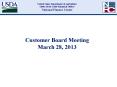 Customer Board Meeting March 28, 2013 PowerPoint PPT Presentation