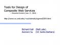 Tools for Design of Composite Web Services -- Presented Version (June 17, 2004) --  http://www.cs.ucsb.edu/~su/tutorials/sigmod2004.html PowerPoint PPT Presentation