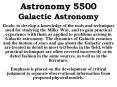 Astronomy 5500 Galactic Astronomy PowerPoint PPT Presentation
