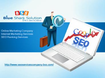 Online marketing company, internet marketing services