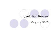 Evolution Review