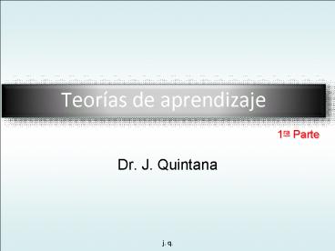 Dr. J. Quintana