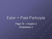 Estar   Past Participle
