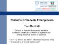 Pediatric Orthopedic Emergencies PowerPoint PPT Presentation