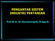 PENGANTAR SISTEM INDUSTRI PERTANIAN