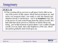 Imaginary PowerPoint PPT Presentation