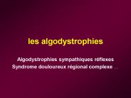 les algodystrophies
