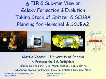 EARA Herschel Workshop @ IAP