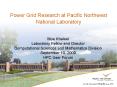 Power Grid Research at PNNL PowerPoint PPT Presentation