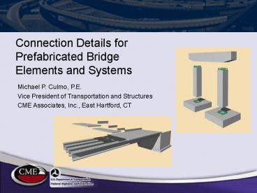 Connection Details for Prefabricated Bridge Elements and Systems ...