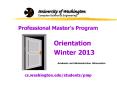 Professional Master's Program PowerPoint PPT Presentation