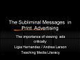 The Subliminal Messages in Print Advertising PowerPoint PPT Presentation