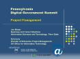 Pennsylvania      Digital Government Summit                           Project Management PowerPoint PPT Presentation
