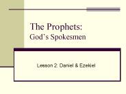 The Prophets: God