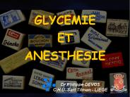 GLYCEMIE ET ANESTHESIE