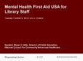 MENTAL HEALTH FIRST AID PowerPoint PPT Presentation