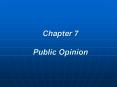Chapter 7  Public Opinion PowerPoint PPT Presentation
