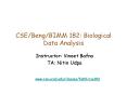 CSE/Beng/BIMM 182: Biological Data Analysis PowerPoint PPT Presentation