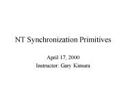 NT Synchronization Primitives