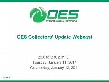 OES Collectors