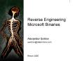 Reverse Engineering Microsoft Binaries PowerPoint PPT Presentation