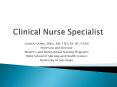 Clinical Nurse Specialist PowerPoint PPT Presentation